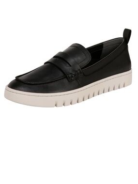 Vionic Womens Uptown Black Leather Slip-On Loafer sz 8